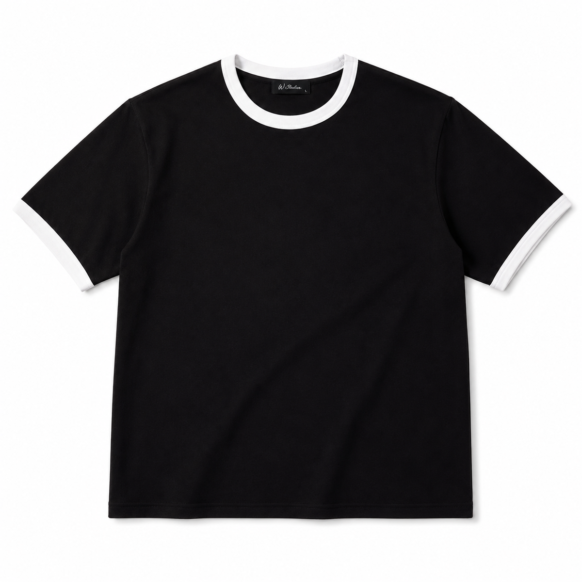 Ringer Tee — Black / White