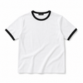 Ringer Tee — White / Black